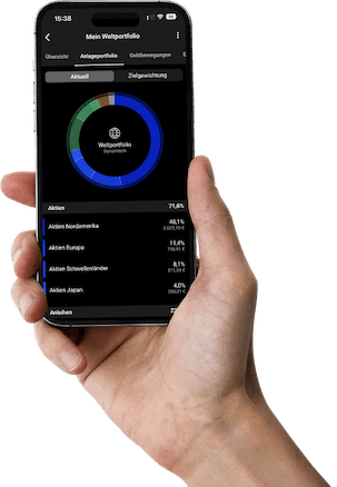 Anlageportfolio in der Savity App